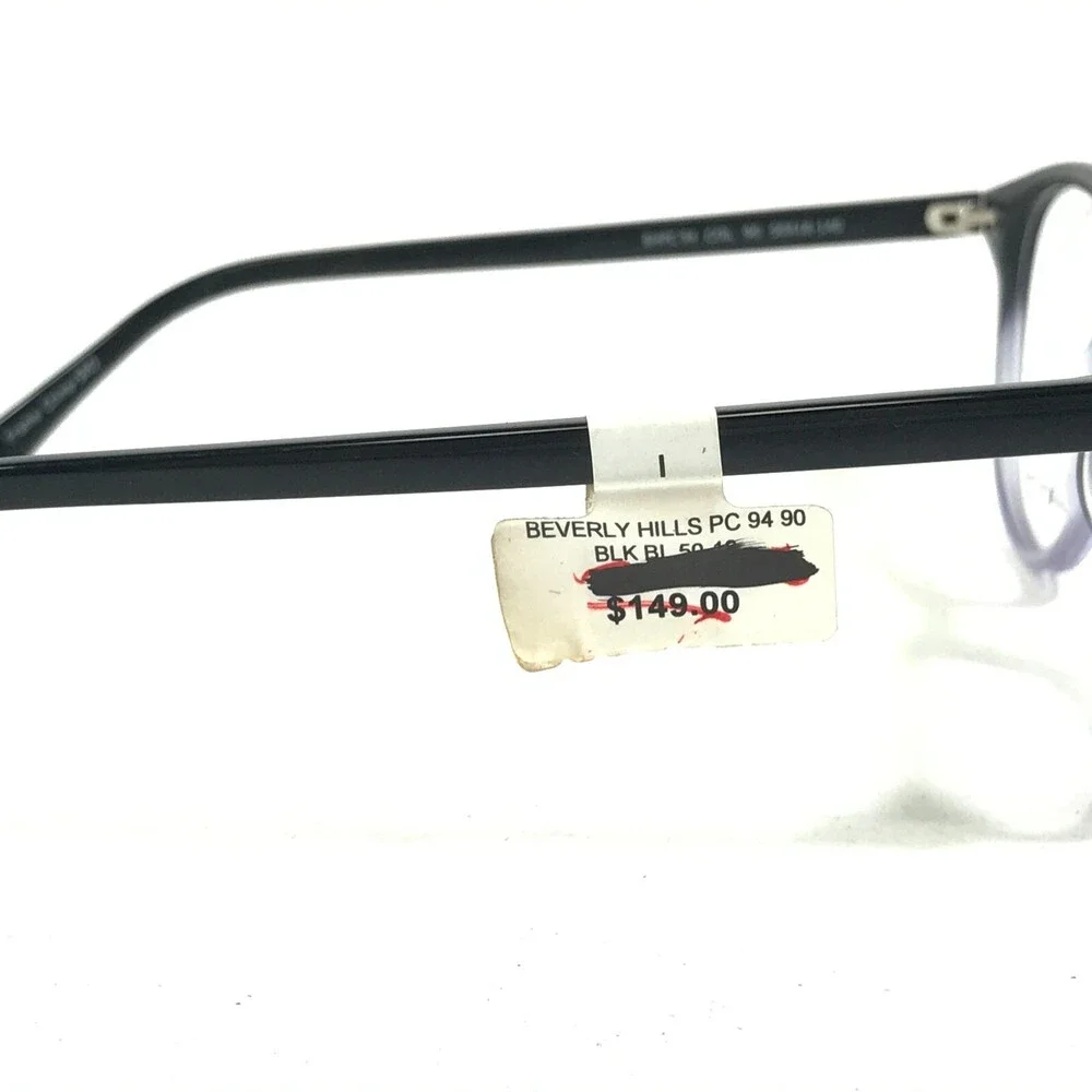 Beverly Hills Polo Club BHPC 94 COL 90 Eyeglasses Frames Black Purple 50-18-140